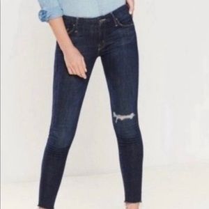 MOTHER Looker Ankle Fray in Partner in Crime size 26